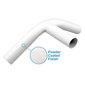 1-3/8" High Peak 3-Way Canopy Fitting - White Powder Coated